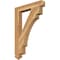 Ekena Millwork Merced Arts & Crafts Rough Sawn Bracket, Western Red Cedar, 4"W x 28"D x 40"H BKT04X28X40MRC03RWR - alternate 1